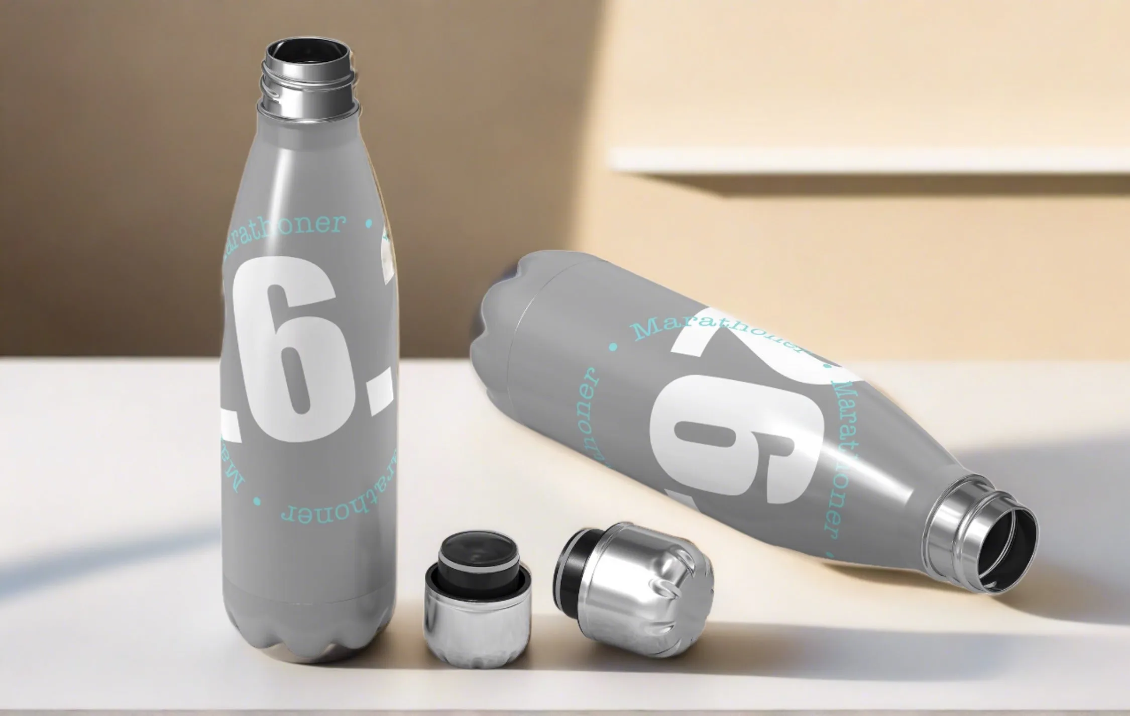 26.2 Marathoner Water Tumbler - Stainless Steel Water Bottle - Race Swag