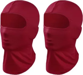 2x Ultra Thin Lycra Full Face Cover Ski Neck Gaiter Motorcycle Cycling Hunting Cap Balaclava Sun UV Protection Outdoor Sports
