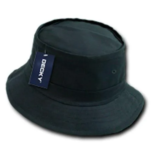 6 Lot Decky Fisherman'S Bucket Hat Hats Caps Constructed Cotton Wholesale