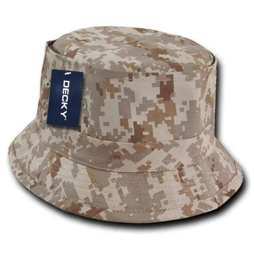 6 Lot Decky Fisherman'S Bucket Hat Hats Caps Constructed Cotton Wholesale