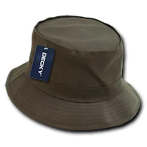 6 Lot Decky Fisherman'S Bucket Hat Hats Caps Constructed Cotton Wholesale