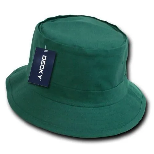 6 Lot Decky Fisherman'S Bucket Hat Hats Caps Constructed Cotton Wholesale