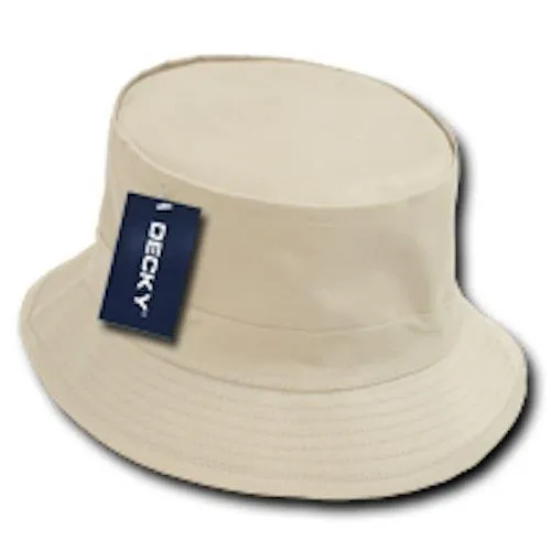 6 Lot Decky Fisherman'S Bucket Hat Hats Caps Constructed Cotton Wholesale