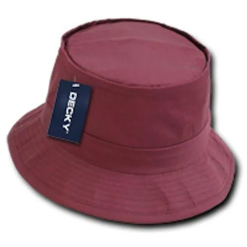 6 Lot Decky Fisherman'S Bucket Hat Hats Caps Constructed Cotton Wholesale