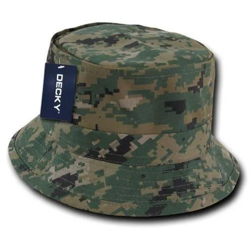 6 Lot Decky Fisherman'S Bucket Hat Hats Caps Constructed Cotton Wholesale