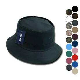 6 Lot Decky Fisherman'S Bucket Hat Hats Caps Constructed Cotton Wholesale