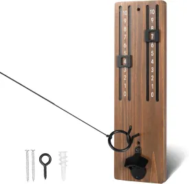 Barcaloo Hook and Ring Game with Bottle Opener and Magnetic Bottle Cap Catch - Adult Ring Toss Game for Both Indoor and Outdoor Use