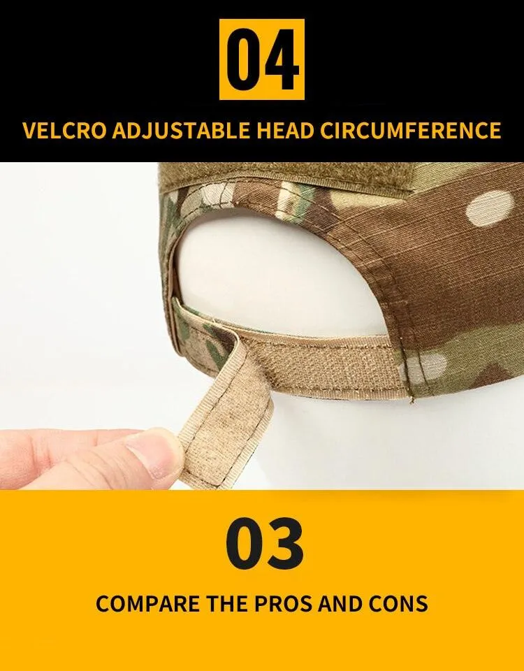 BASEBALL CAP W/ VELCRO PANELS - MULTICAM