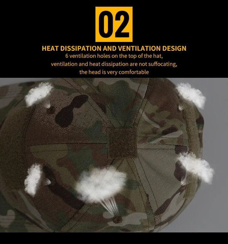 BASEBALL CAP W/ VELCRO PANELS - MULTICAM