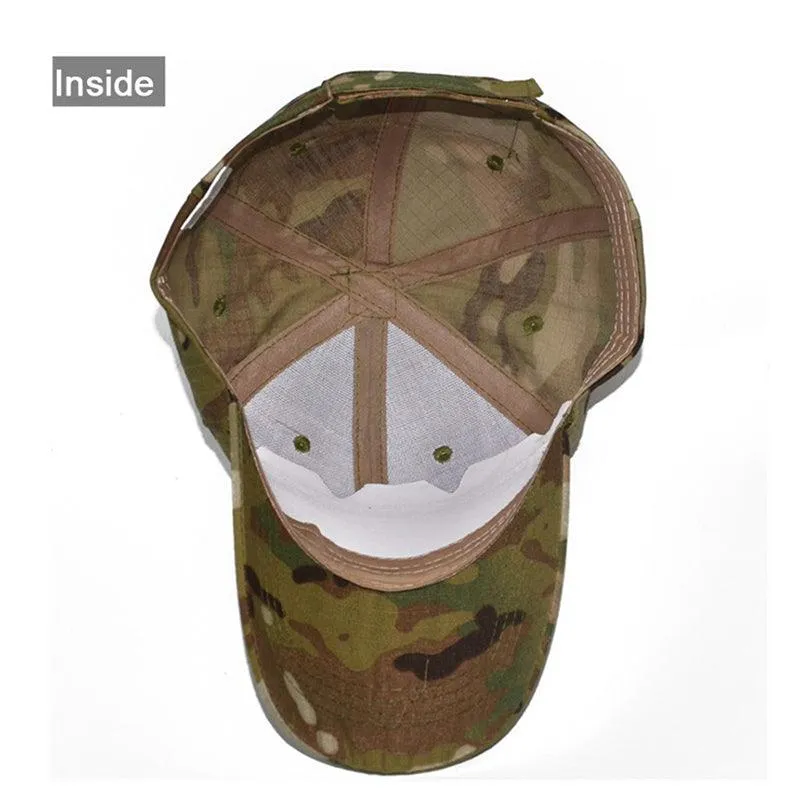 BASEBALL CAP W/ VELCRO PANELS - MULTICAM