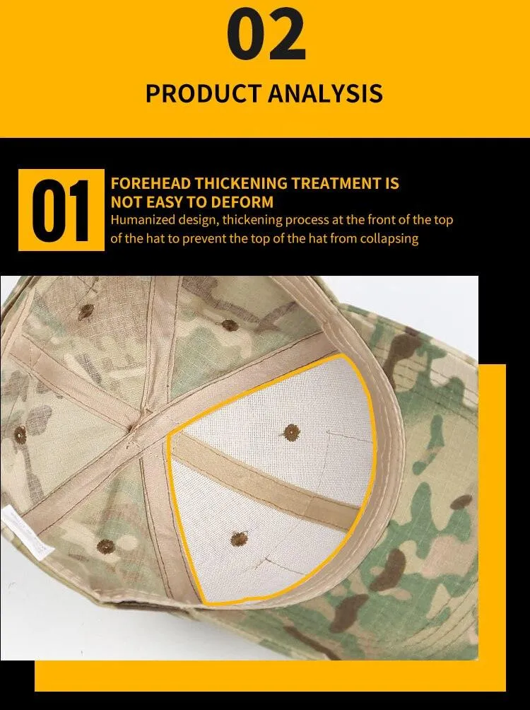 BASEBALL CAP W/ VELCRO PANELS - MULTICAM