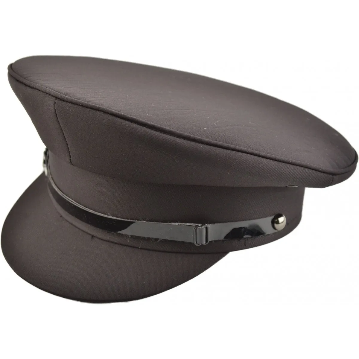 Black Military Peaked Cap