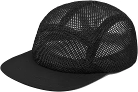 Clakllie 5 Panels Baseball Cap Quick Dry Trucker Hat Cooling Running Hat Flat Bill Cap for Outdoor Breathable Sports Cap