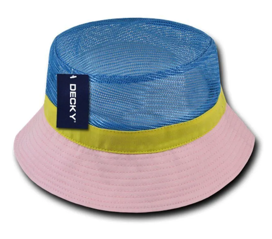 Decky Fisherman'S Bucket Mesh Top Hats Caps Unisex