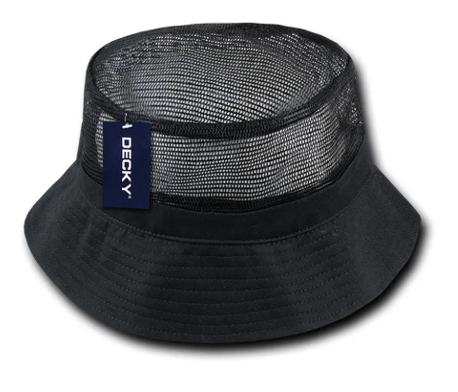 Decky Fisherman'S Bucket Mesh Top Hats Caps Unisex