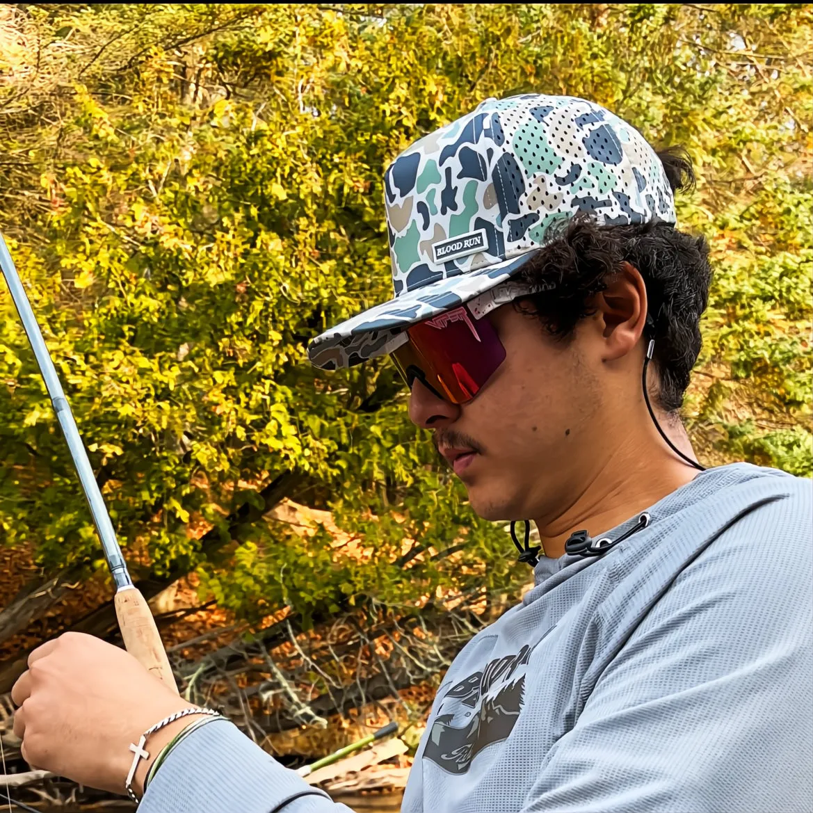 DECOY GREEN JUNGLE CAMO SNAPBACK FISHING HAT