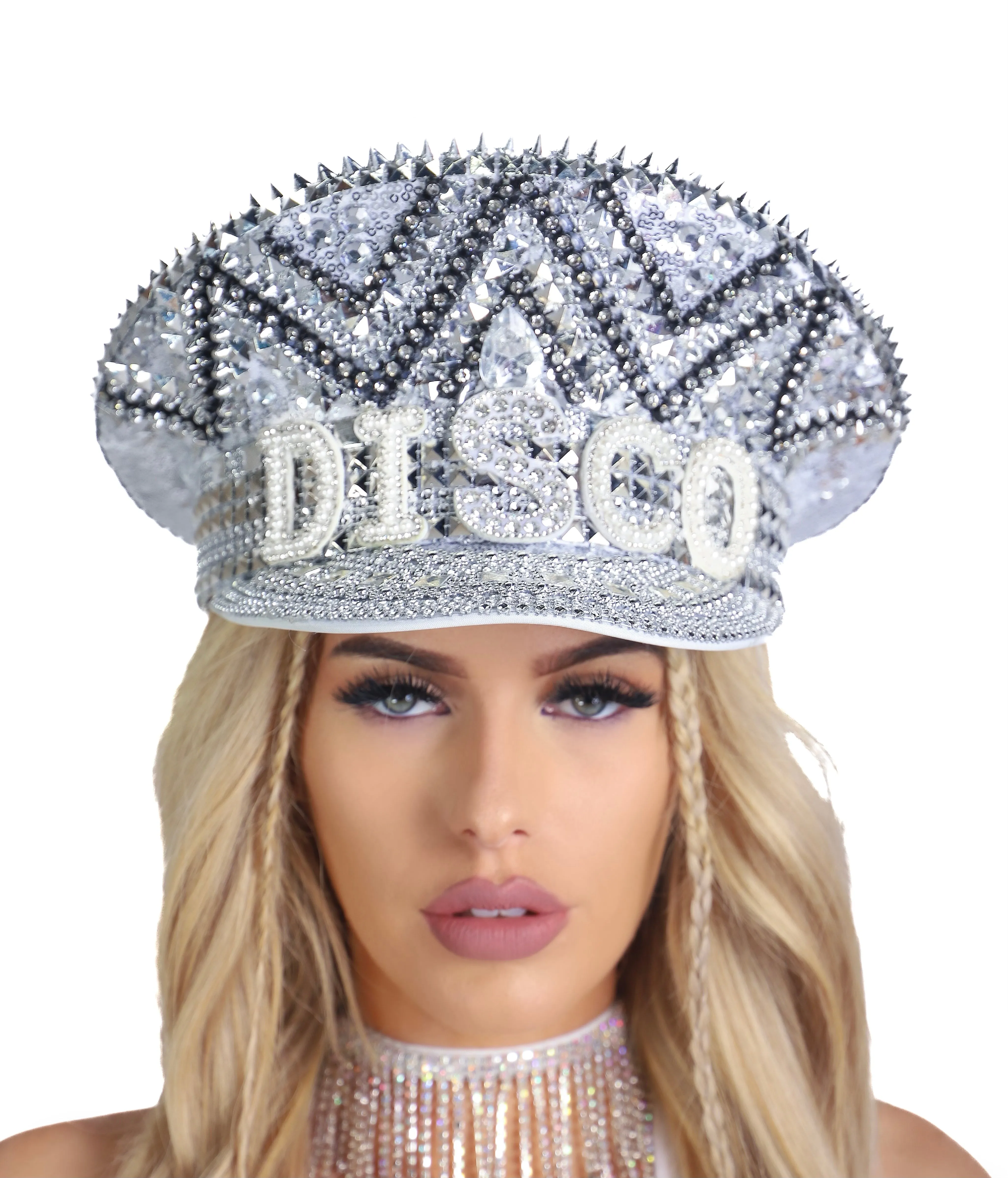 Disco Rhinestone Festival Hat