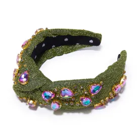 EARTH LELE SADOUGHI X WICKED ELPHABA KNOTTED CRYSTAL SHIMMER HEADBAND
