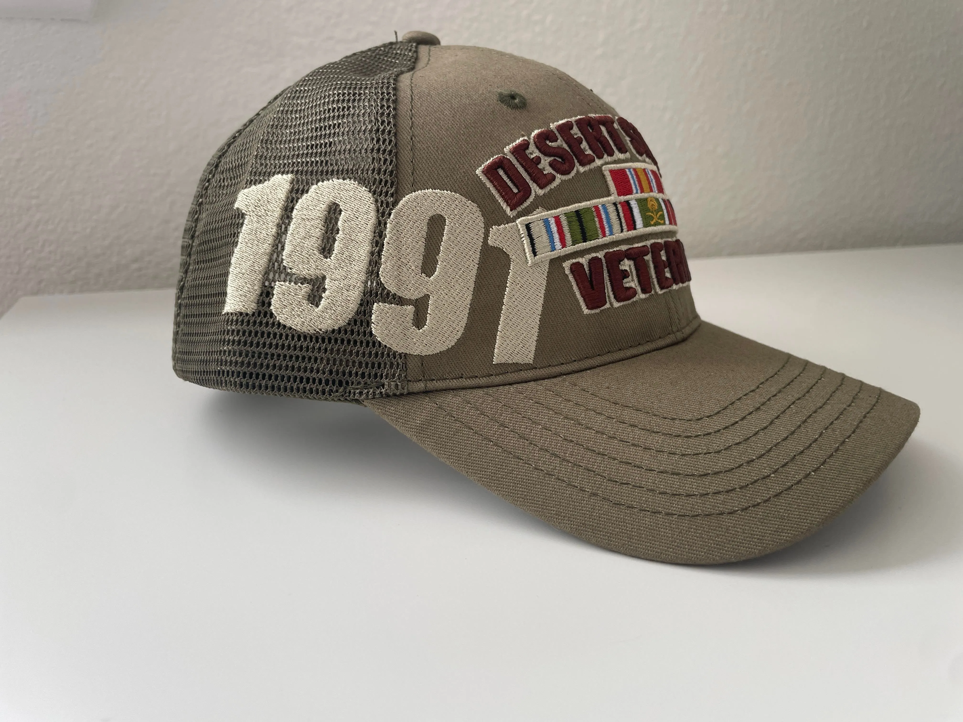 EXCLUSIVE Olive Green Desert Storm Veteran Hat (without flag)