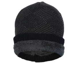 Fabseasons Plain Blue Acrylic Woolen Winter Beanie - skull cap