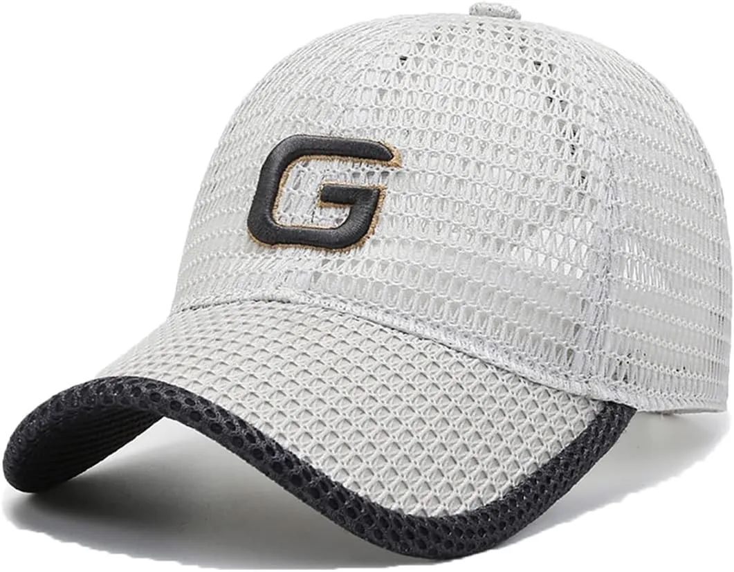 FASHIXD Baseball Cap for Men Summer Mesh Trucker Hats Breathable Running Hat Outdoor Sports Quick Dry Hat