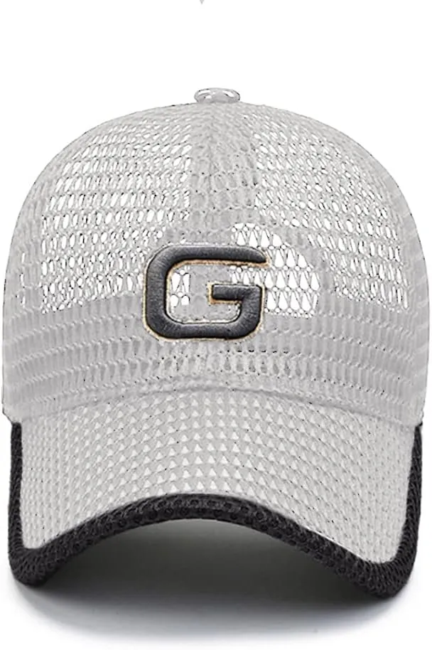 FASHIXD Baseball Cap for Men Summer Mesh Trucker Hats Breathable Running Hat Outdoor Sports Quick Dry Hat