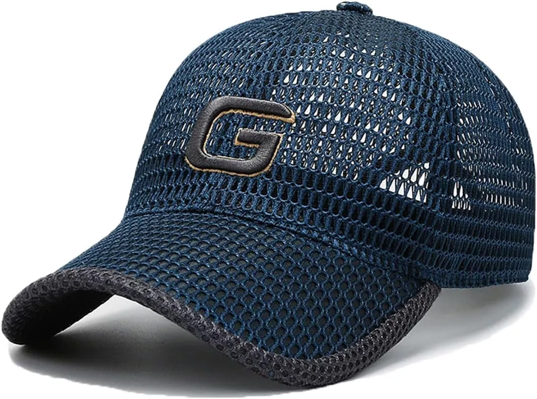 FASHIXD Baseball Cap for Men Summer Mesh Trucker Hats Breathable Running Hat Outdoor Sports Quick Dry Hat