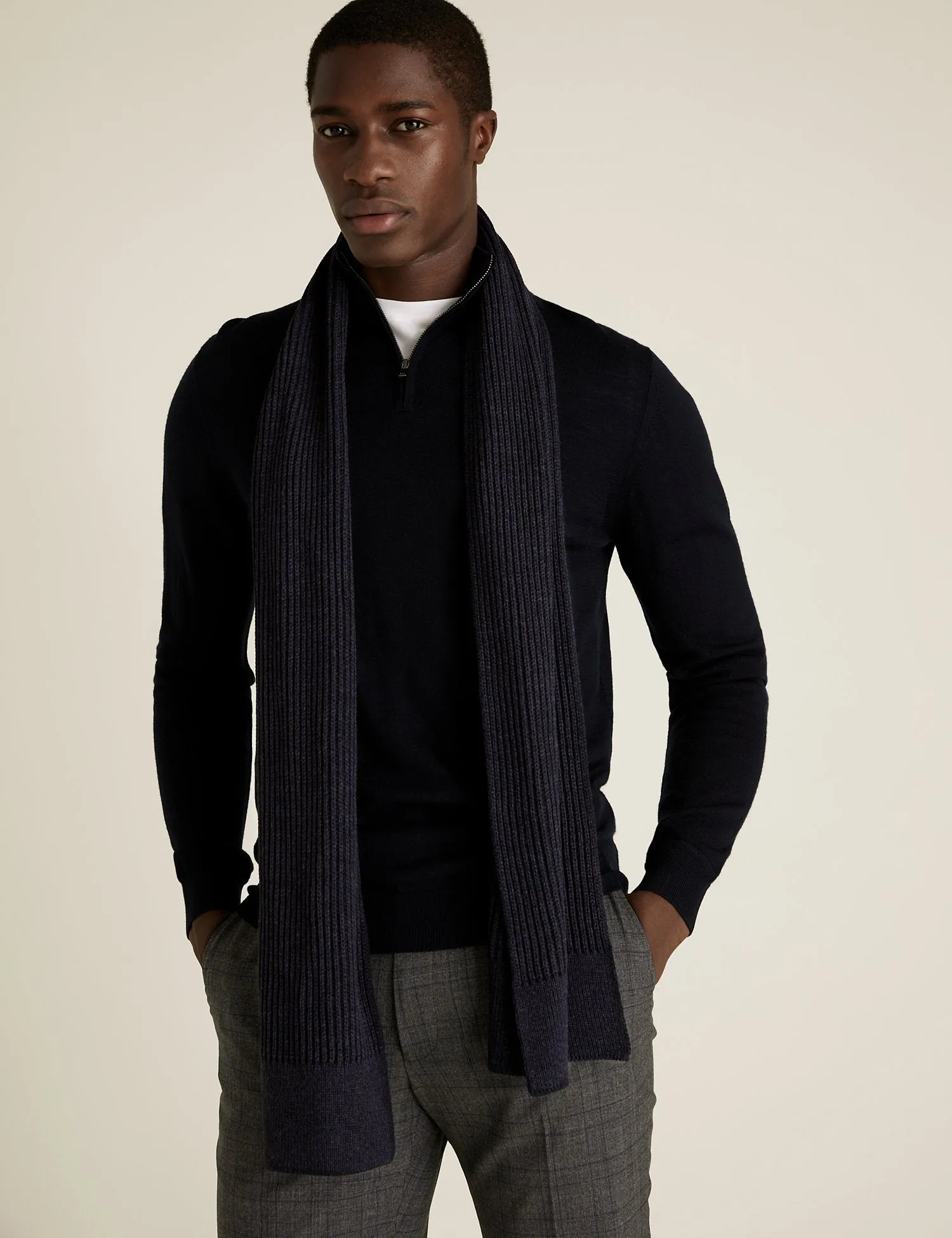 Knitted Textured Scarf