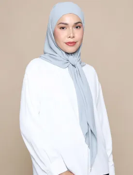 Korean Chiffon Tri Lux Square - Dusty Blue