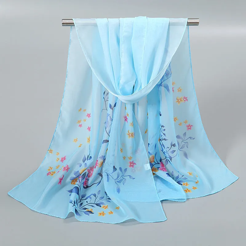 Little Chiffon Small Silk Scarf Scarf For Women