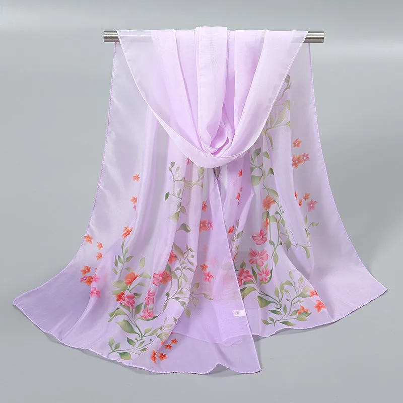 Little Chiffon Small Silk Scarf Scarf For Women