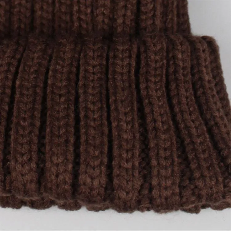 MAOCWEE Kids Pom Pom Hat