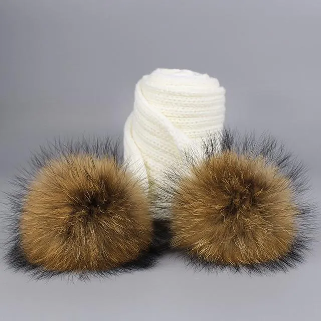 MAOCWEE Kids Pom Pom Hat