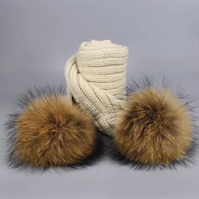 MAOCWEE Kids Pom Pom Hat