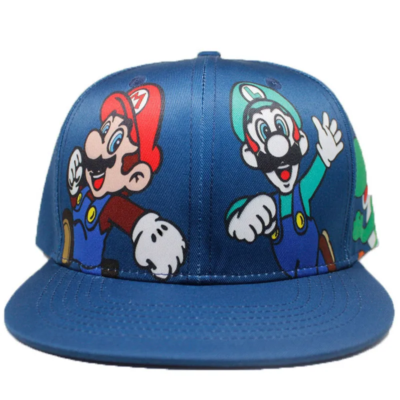 Mario Hat Super Mario Hat Embroidered Hip Hop Baseball Cap Peaked Cap