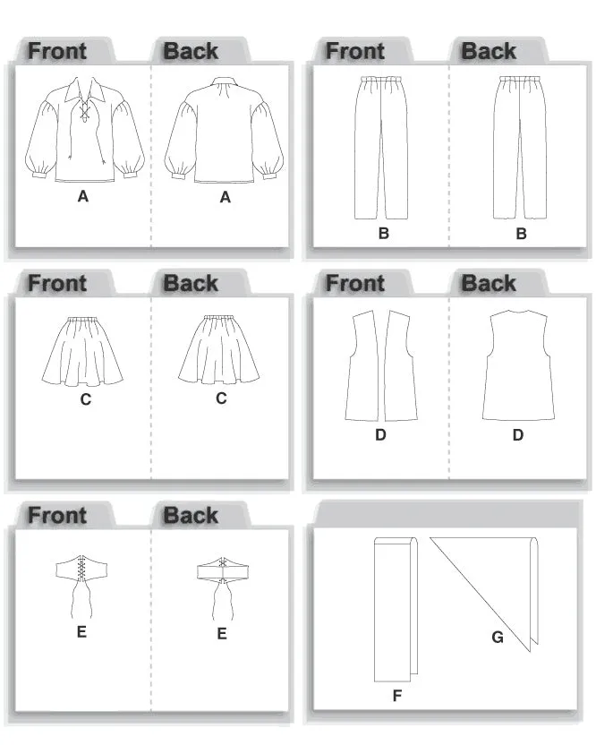 McCall's Pattern M4952 Misses'/Men's/Boys'/Girls' Costumes