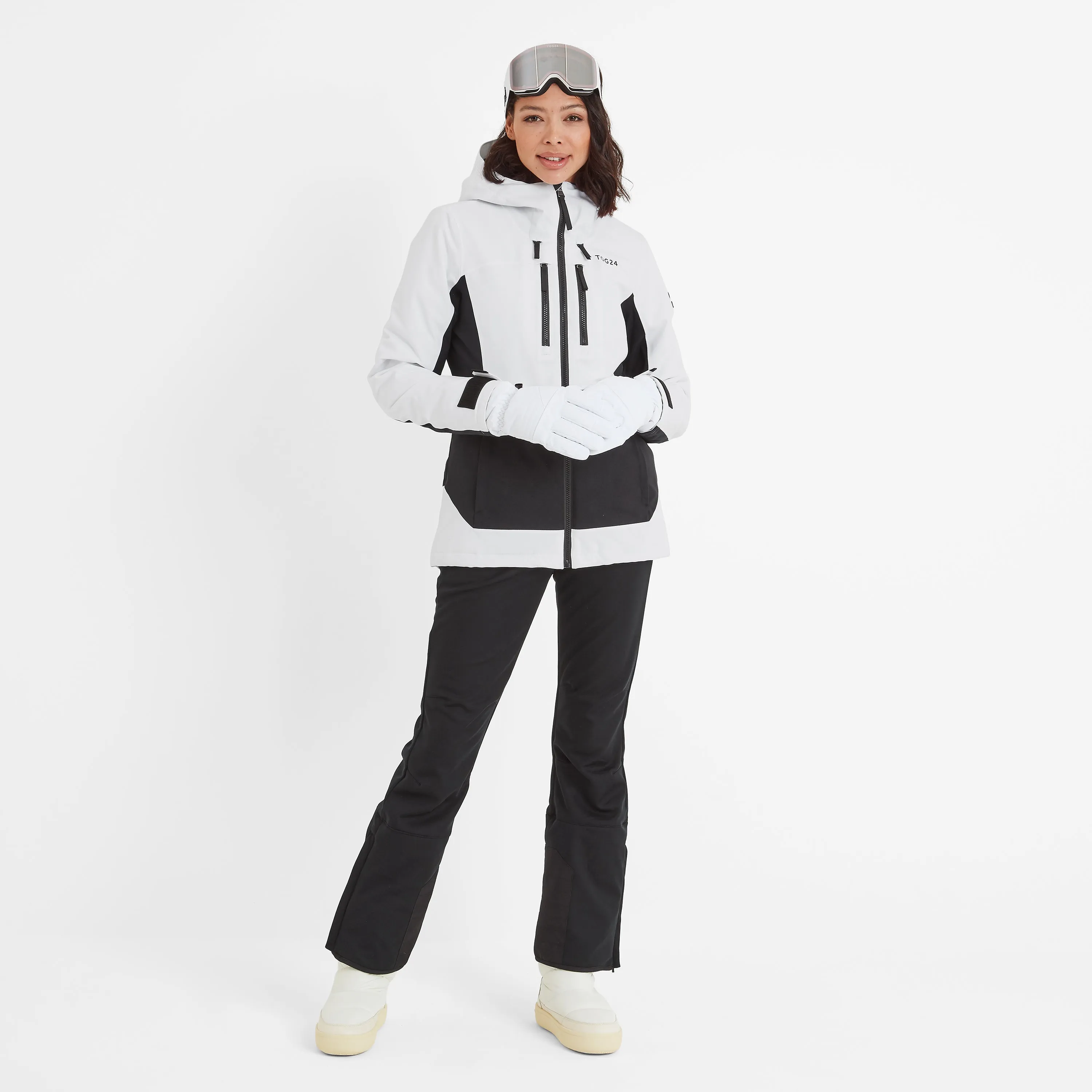 Montana Womens Ski Jacket - Black/Optic White