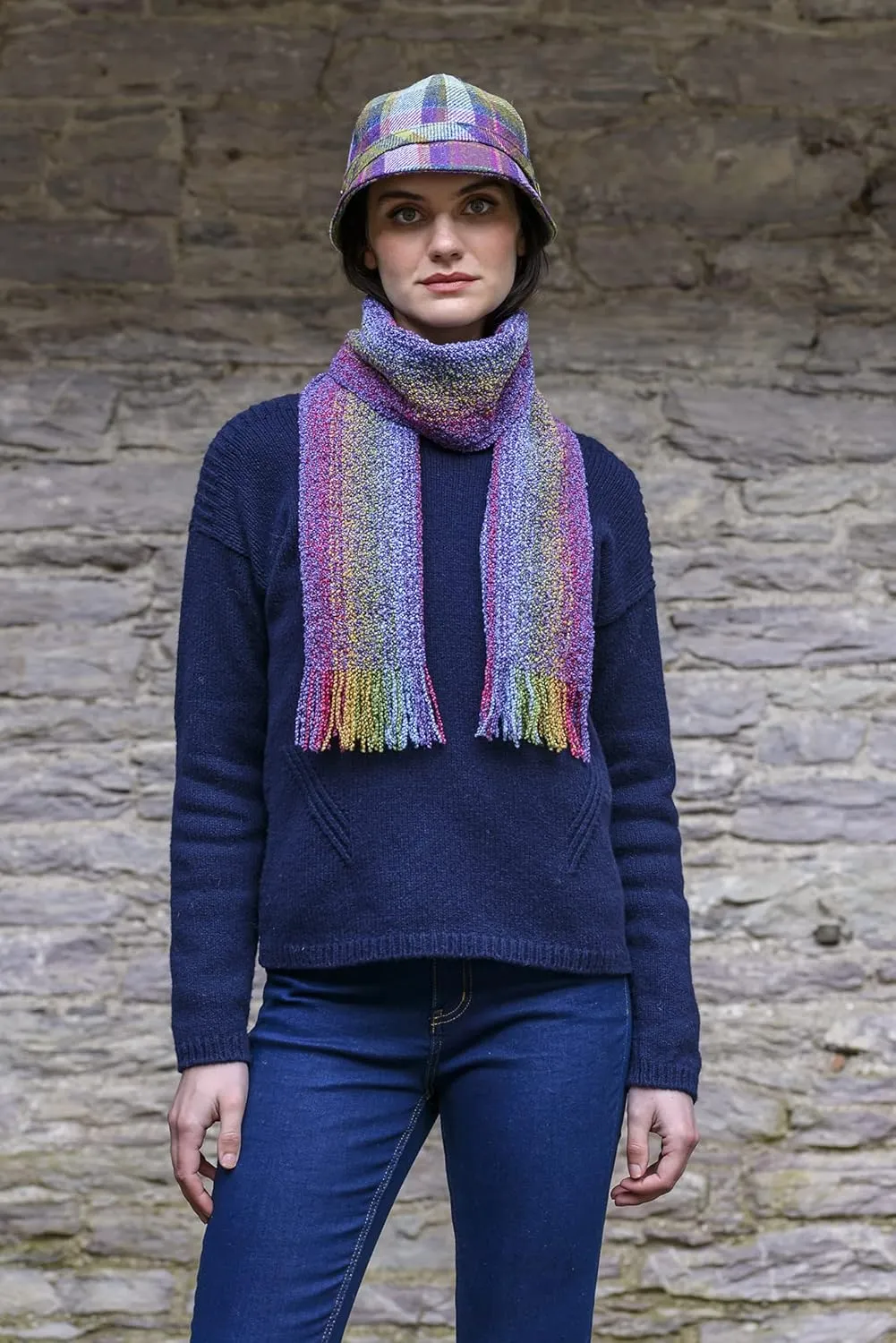 Mucros Weavers Ladies Merino Wool Skellig Scarf, Made in Ireland