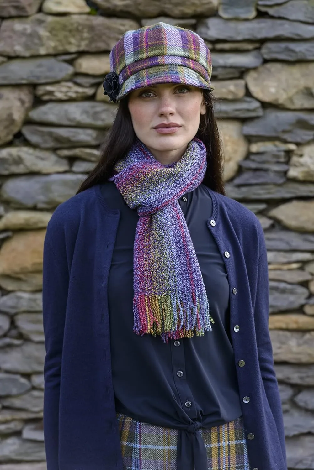 Mucros Weavers Ladies Merino Wool Skellig Scarf, Made in Ireland