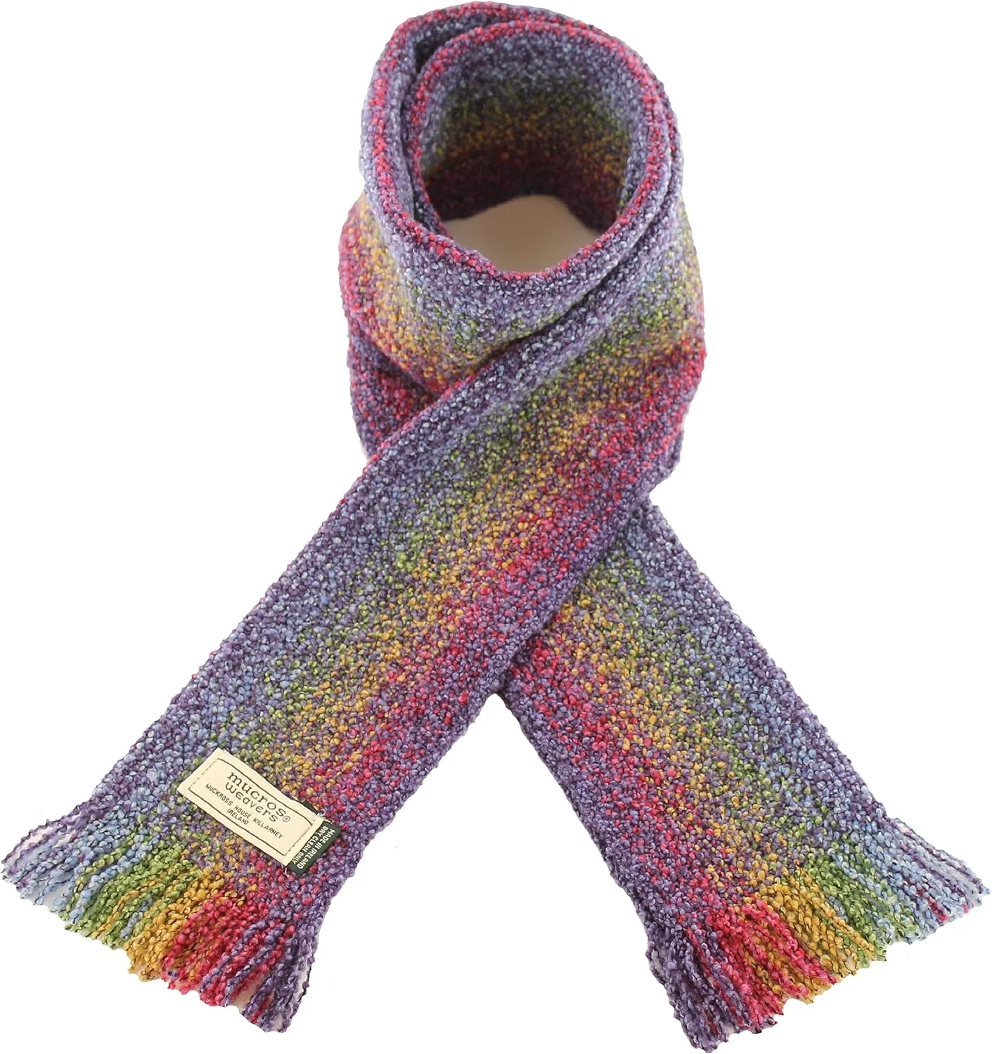 Mucros Weavers Ladies Merino Wool Skellig Scarf, Made in Ireland