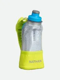 Nathan | Quicksqueeze Lite Insulated Handheld | 12 oz | Finish Lime/Blue Me Away