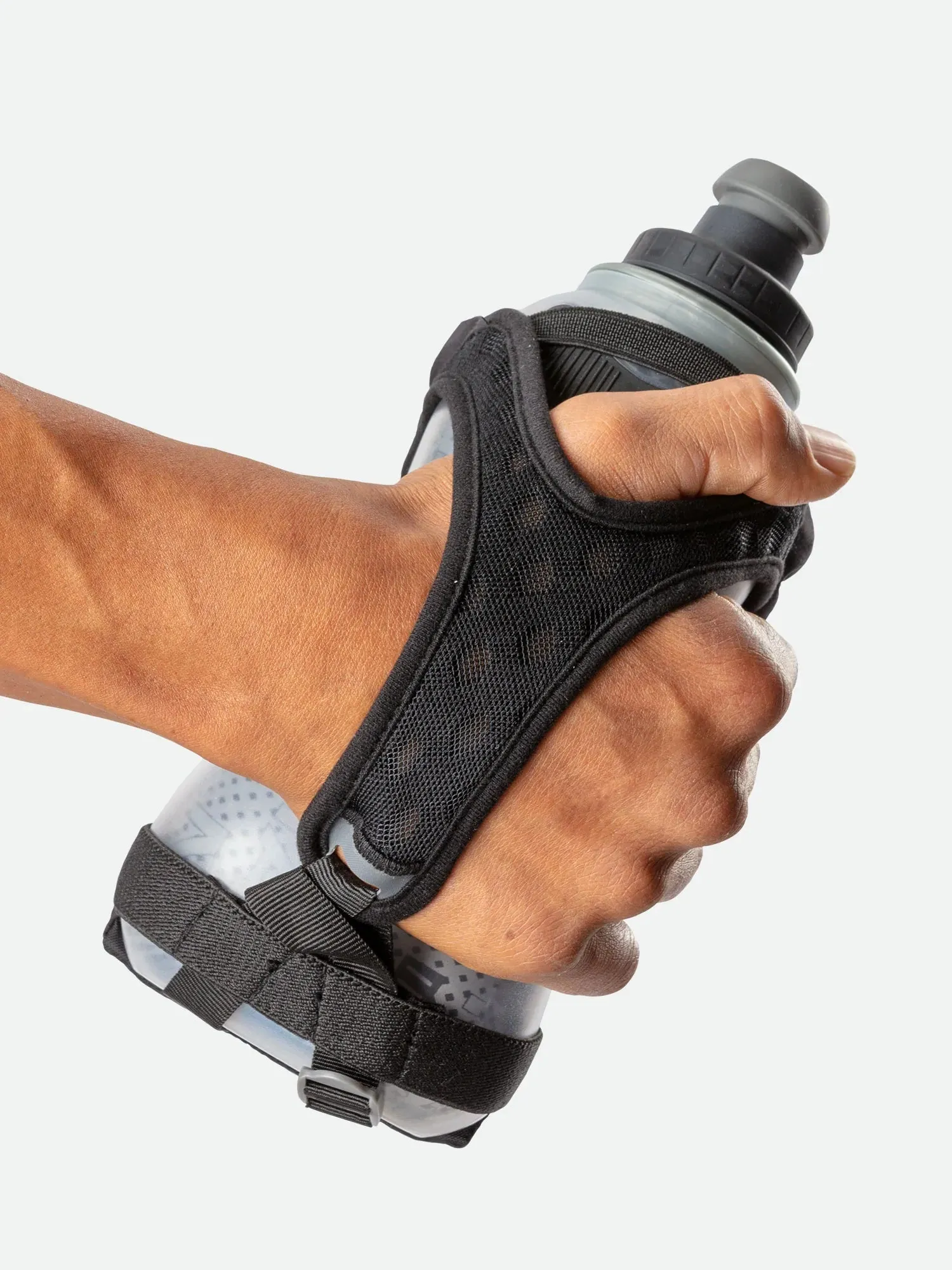 Nathan | QuickSqueeze View Insulated Handheld | 18 oz | Black/Marine Blue