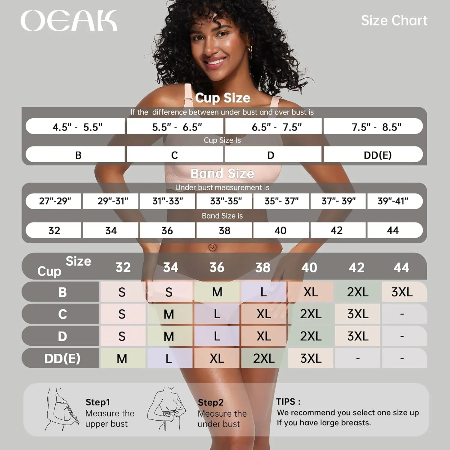 OEAK Women Bras No Underwire Scalloped Push Up Buttery Soft Tshirt Bra Seamless Full Coverage Convertible Everyday Bra