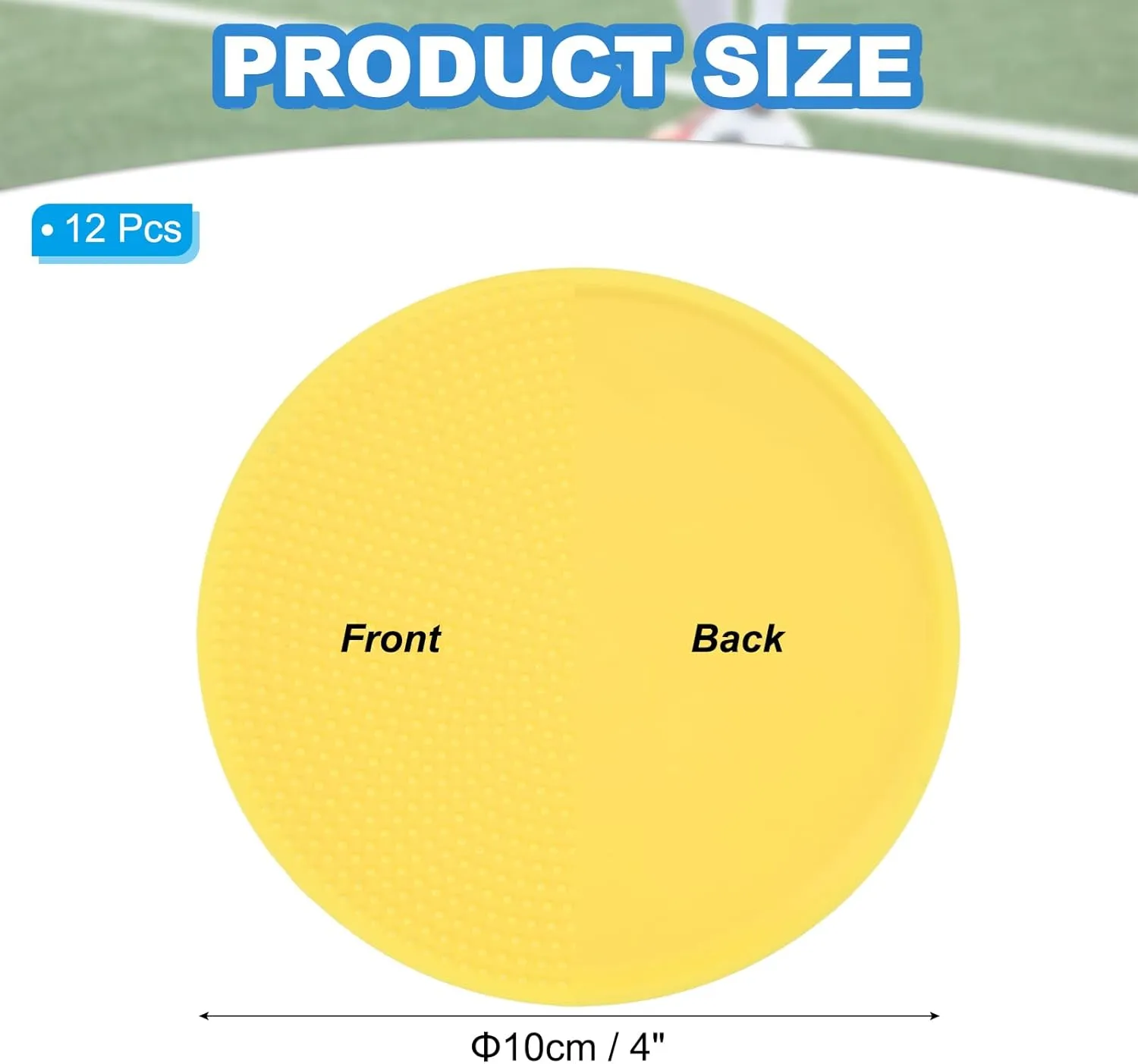 PATIKIL Spot Markers, Non-Slip Floor Dots Agility Markers Flat Field Cones Poly Dots