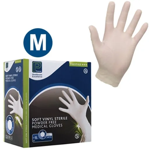 Premier Sterile Soft Vinyl Examination Gloves (S)