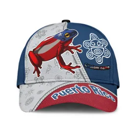 Puerto Rico Cap, Custom Name Puerto Rican Hat For Adults