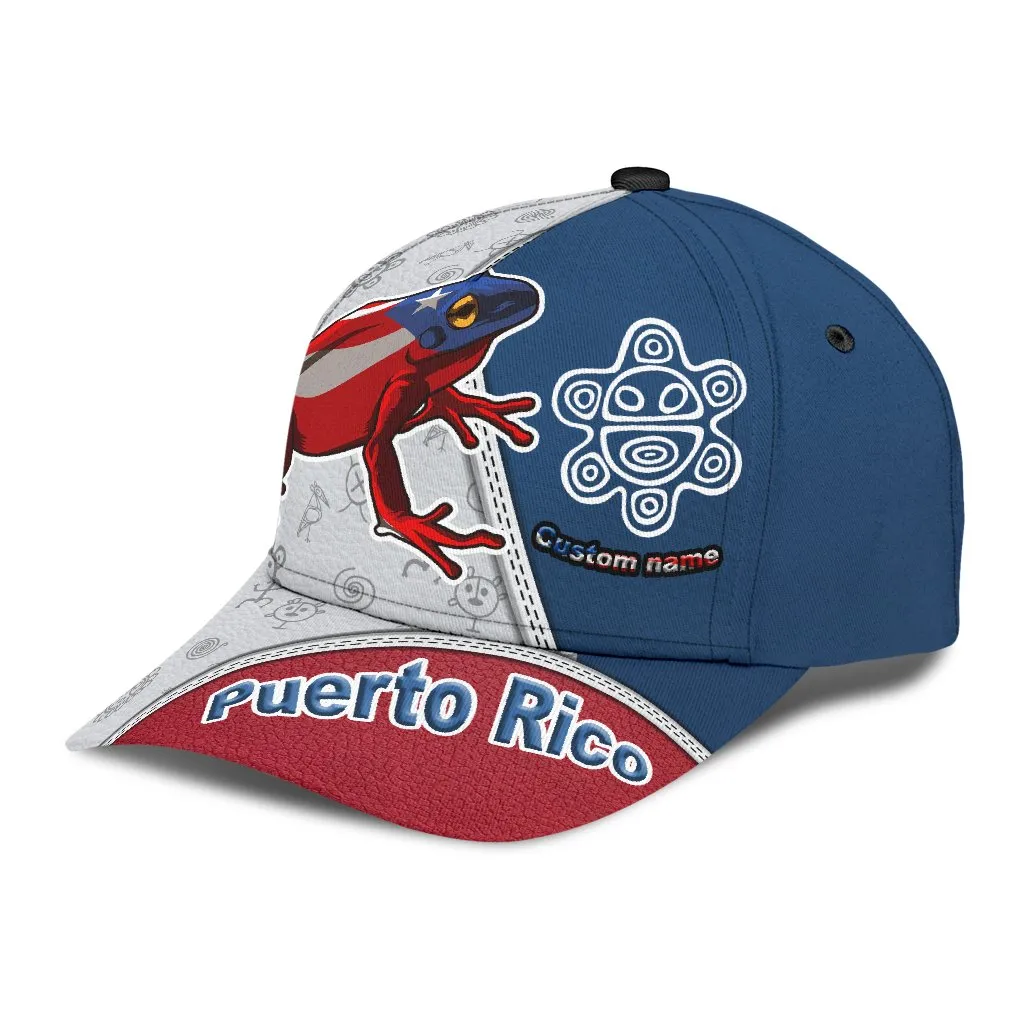 Puerto Rico Cap, Custom Name Puerto Rican Hat For Adults