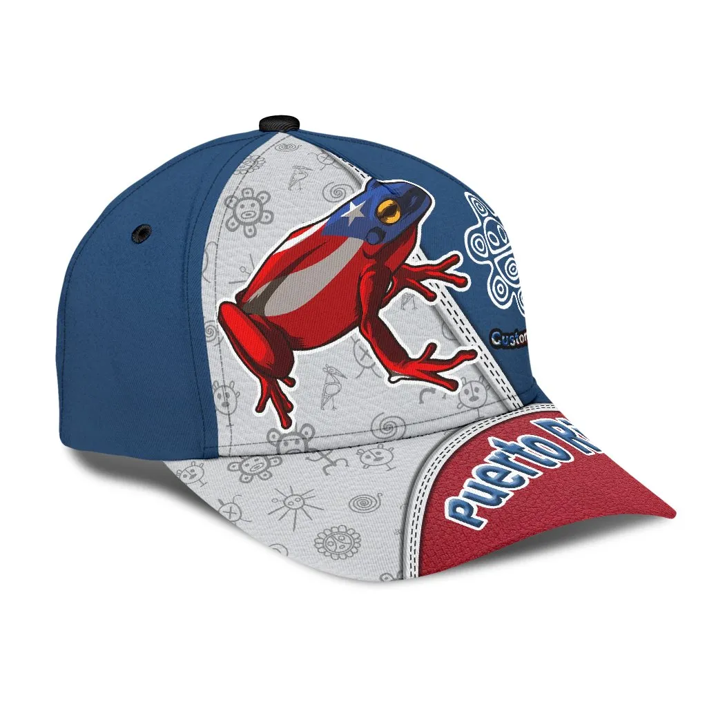 Puerto Rico Cap, Custom Name Puerto Rican Hat For Adults