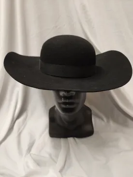 Quaker Hat /  Deluxe / 100% Wool / Black / Professional