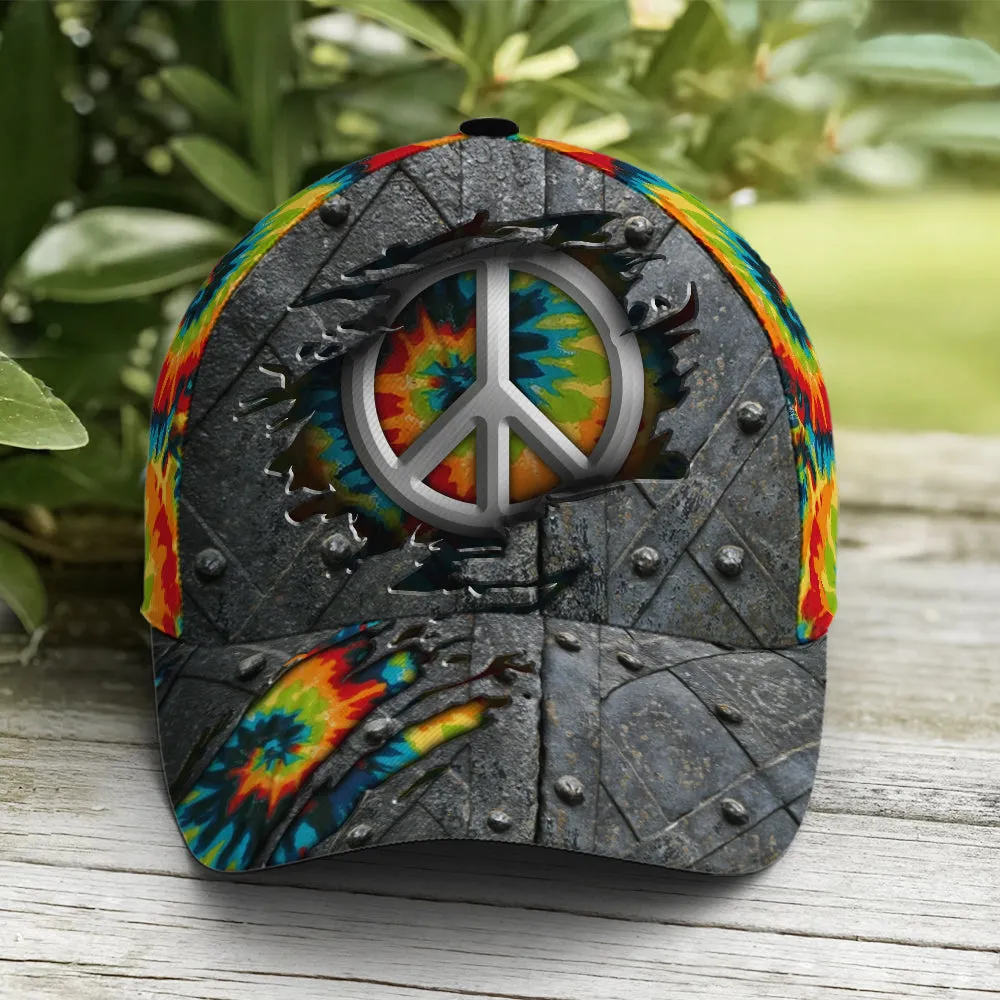 Rainbow Hippie Classic Gray Baseball Cap Coolspod